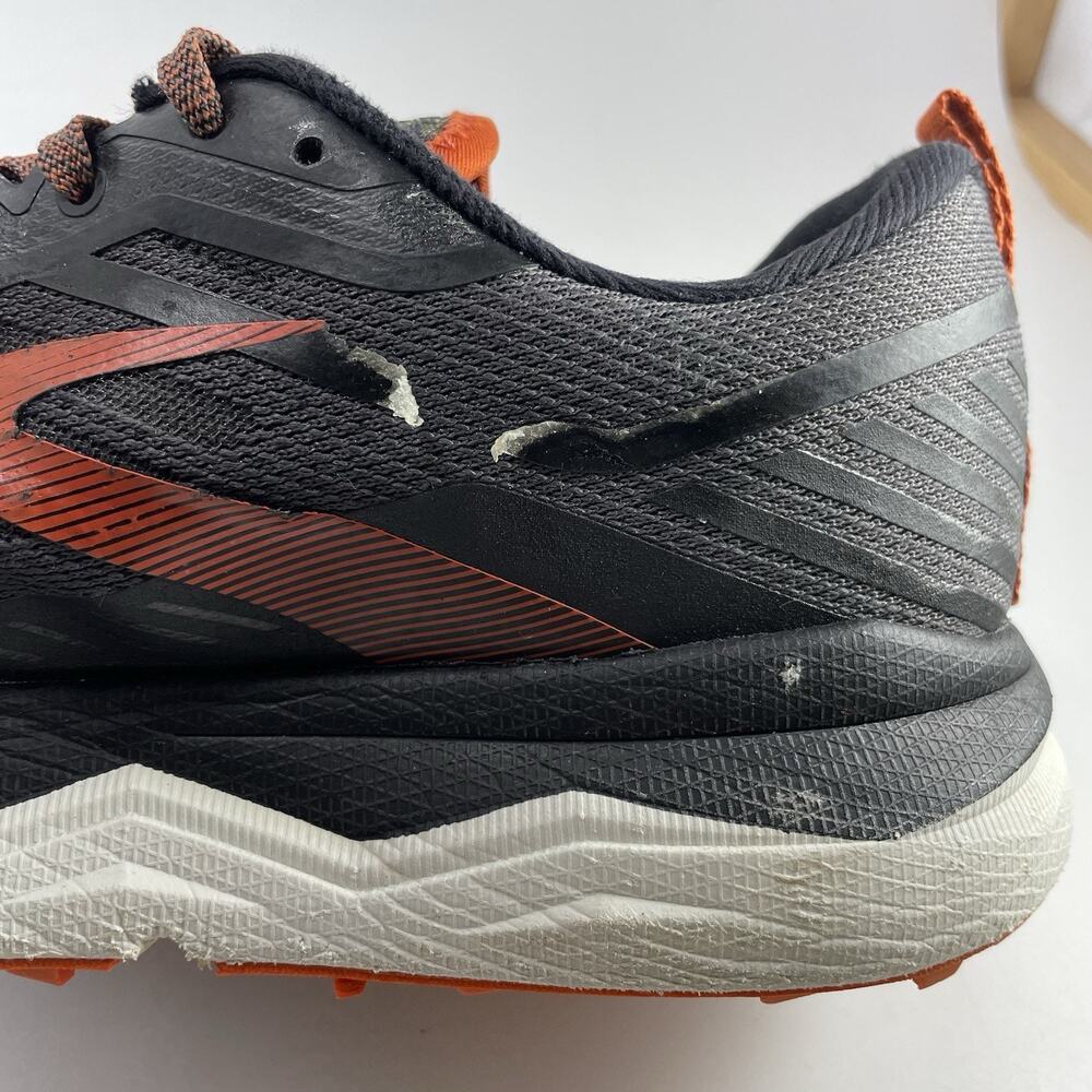 Brooks Caldera 4 Sneakers Mens Size 9.5 D Grey Orange Trail Running Shoes Gym - Picture 11 of 13
